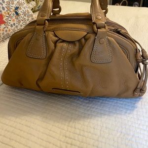 Cole Haan Village Triple Zip Satchel, Gold